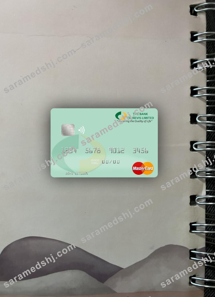 Saint Kitts and Nevis Bank of Nevis mastercard photolook front